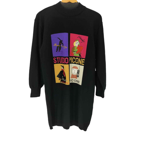 STUDIO PICONE ROMA   芸術家 モチーフ プルオーバー ニット ワンピース レディース JPN:38